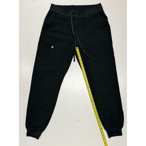 Figs Technical Collection Black Scrub Set Women's Medium V-Neck Joggers NEW - Picture 2 of 8